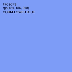 #7C9CF8 - Cornflower Blue Color Image
